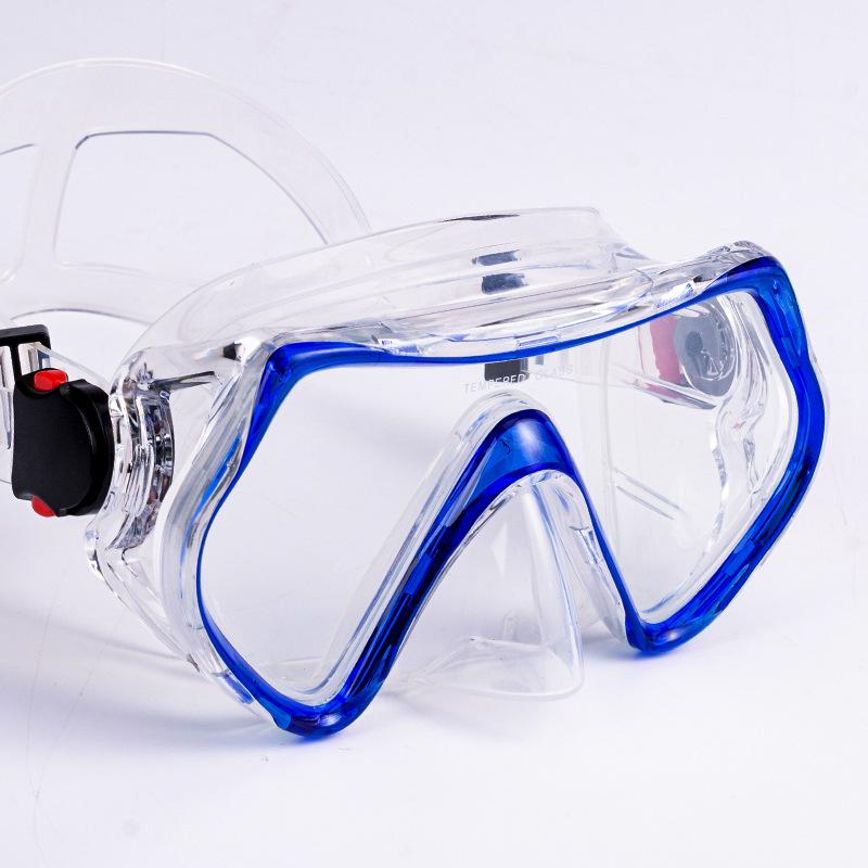 Unisex Large-Frame Diving Mask - Fashionable, HD, Anti-leak, Waterproof Snorkeling Gear