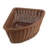 Triangular Corner Basket Desktop Organizer Bin For Sundries Snacks Cosmetics Handwoven Storage Container For Kitchen Closets