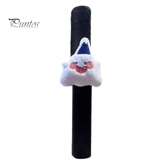 Funny Party Decoration Props Halloween Stuffed Slap Bracelet, Plush Pumpkin Ghost Bat Skull Cat Cute Wrist Toys Band for Boys Girls Favors Soft Wraps