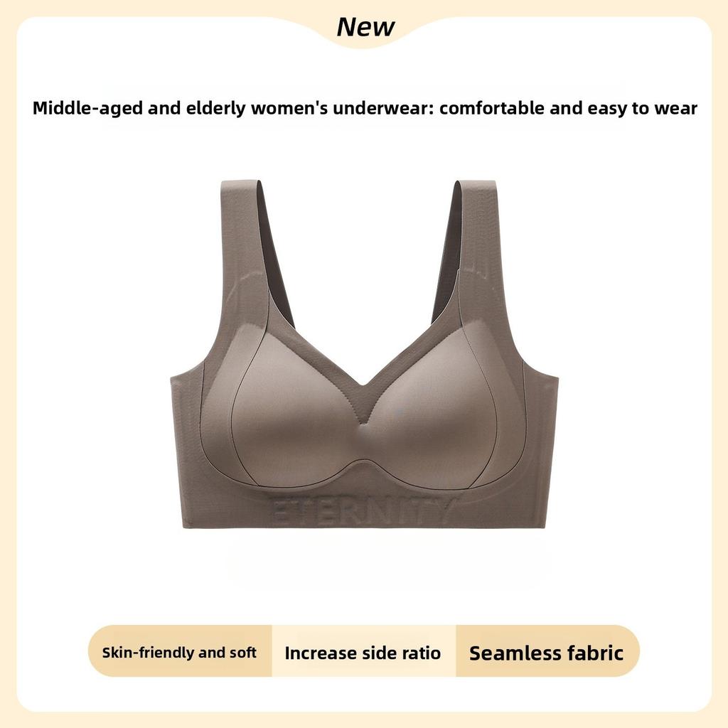 Female Spring and Autumn Gather Up No Steel Ring Soft Pull Skin Comfortable No Trace Invisible Underwear