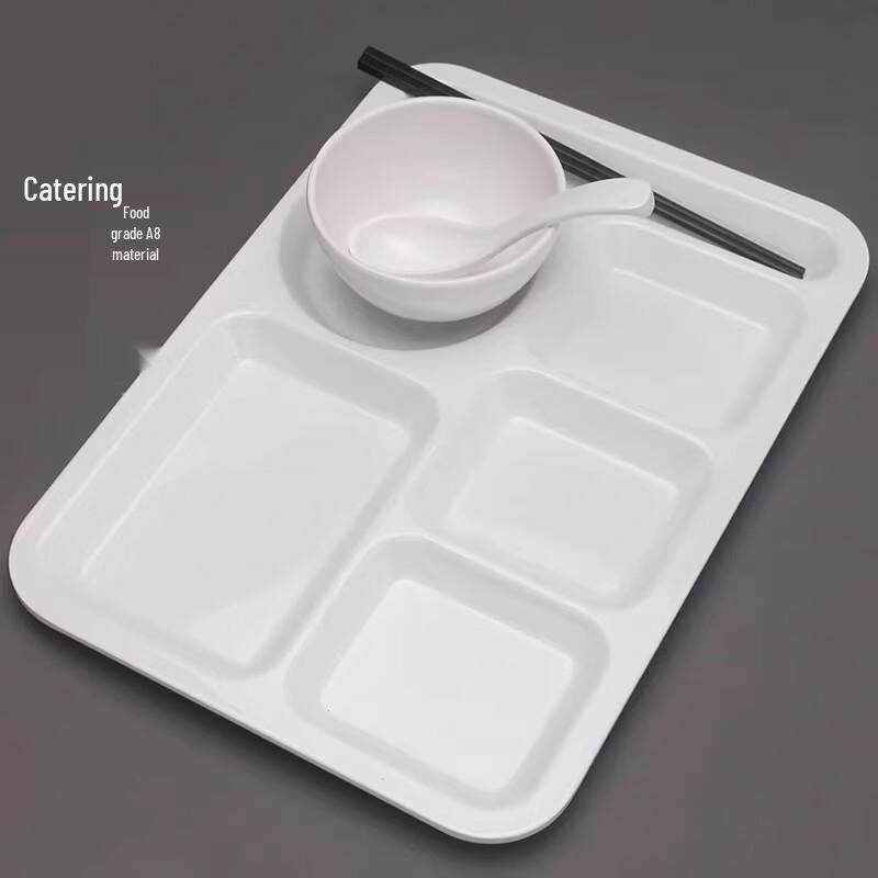 Commercial Melamine Divided Lunch Tray (10-Pack)