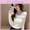 French Lace Cutout Knit Sweater With Long Sleeve Princess Sleeves For Spring Casual Womens Fashion