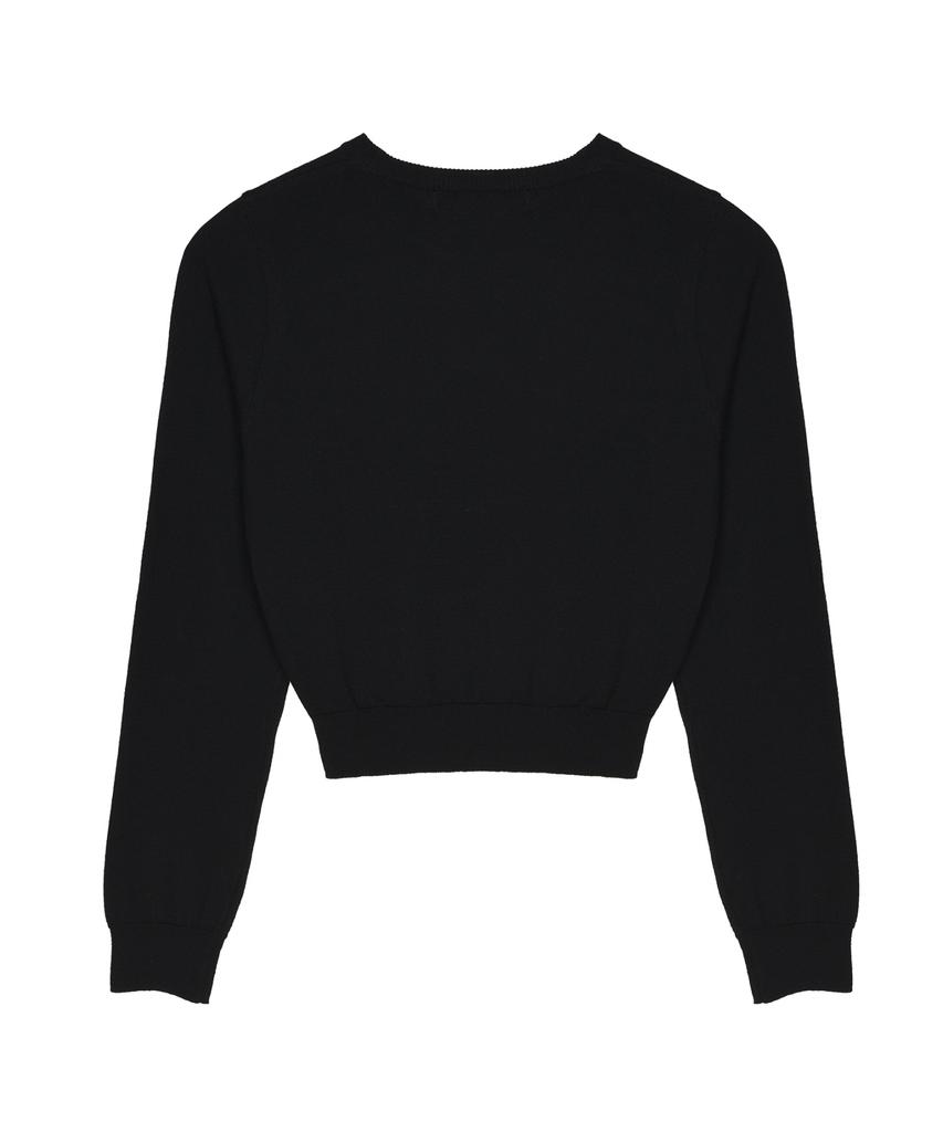 Nigaennikol Mini Butterfly Signature Sleeve Knit_Black Pink