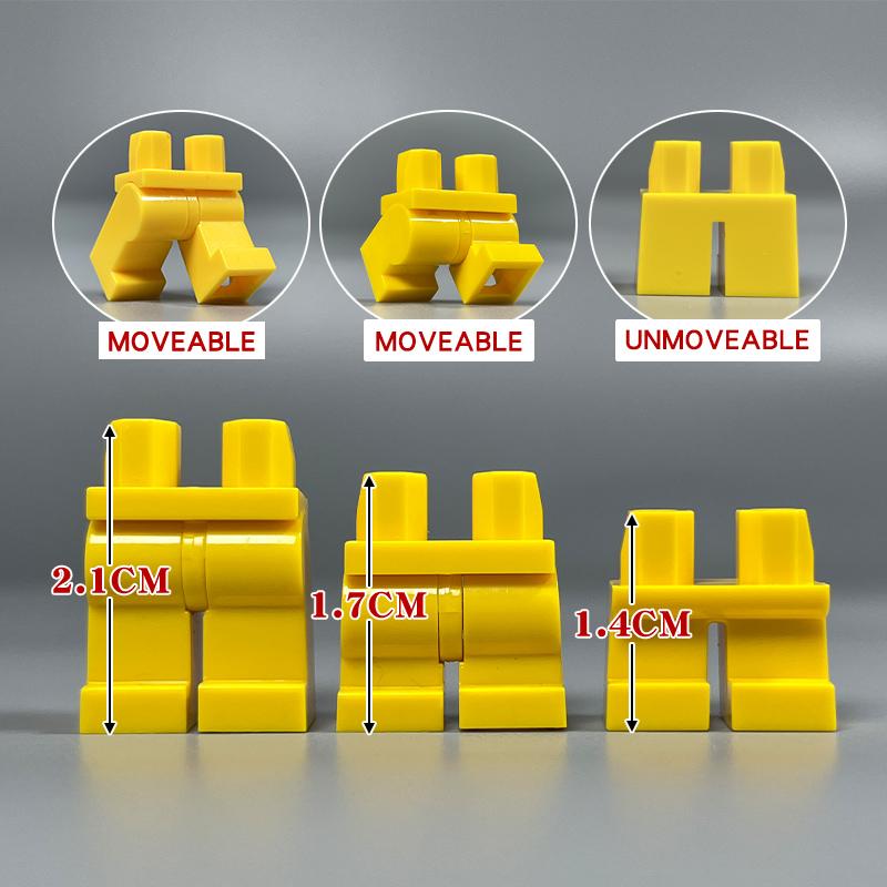 Non Toxique 10 Pièces/Lot Briques Moc Pantalon Robe Jambes Courtes Impression Corps Usure Compatible Avec D'autres Assemblages Particules Jouets Cadeaux