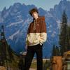 Valant Classic Color Block Fleece Hoodie - Brown