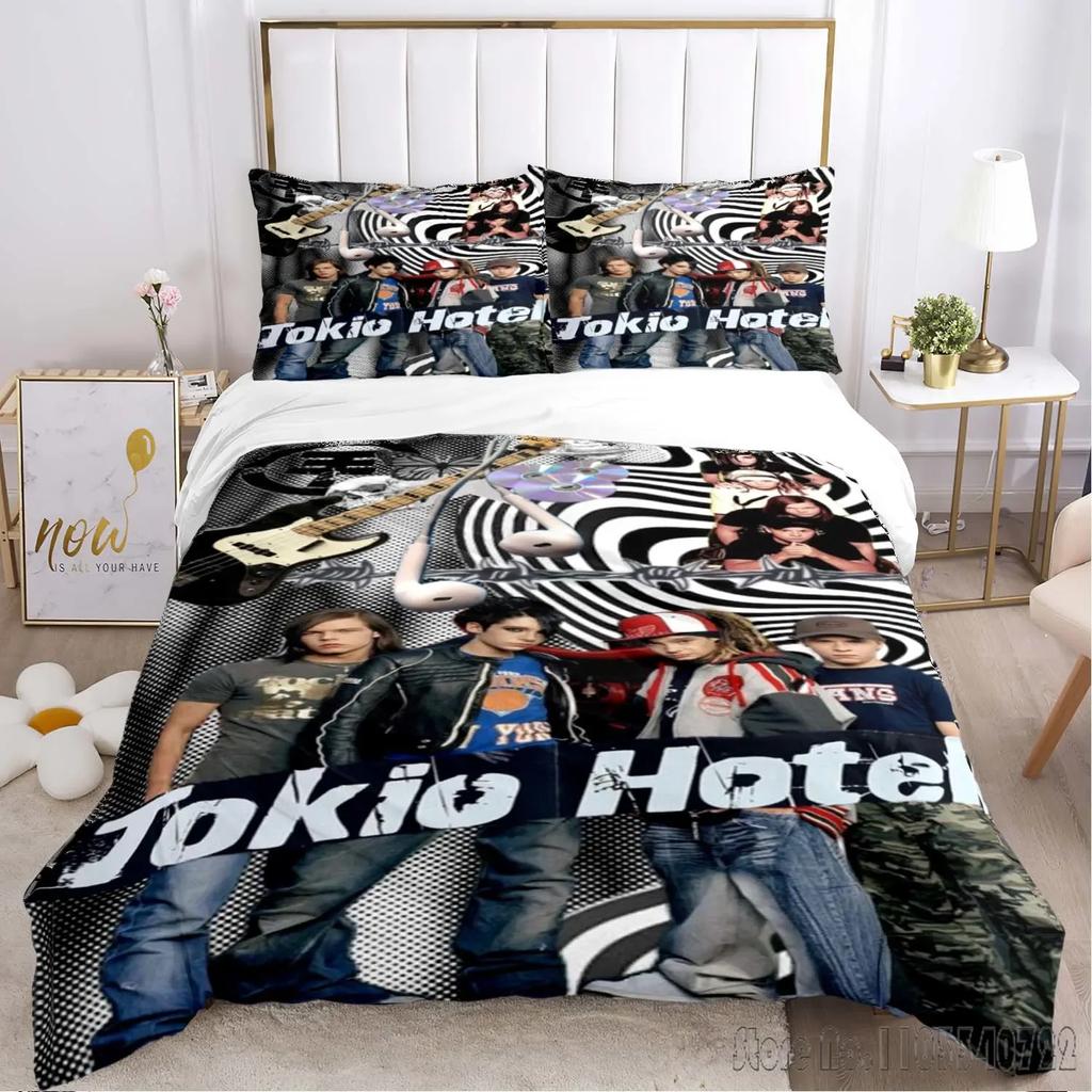 Tokio Hotel Bedding Set Single Twin Duvet Cover Set HD Comforter Cover for Kids Bedding Sets Bedclothes Bedroom Decor