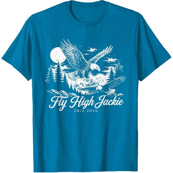 Fly High Jackie, Jackie and Shadow Bald Eagle T-Shirt