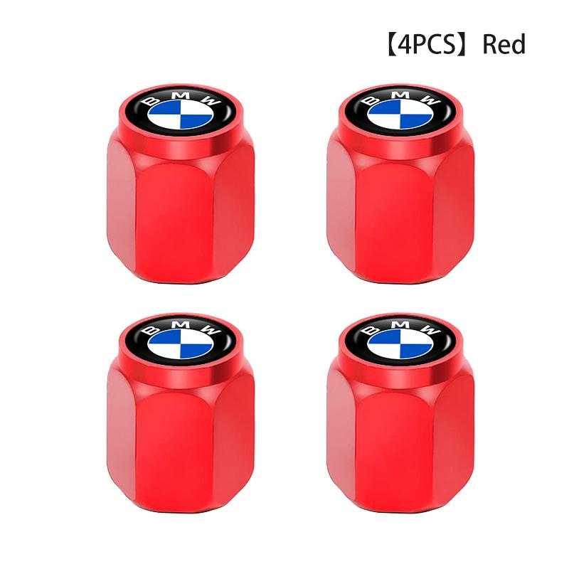 4pcs Car Wheel Valve Cap Dust Protection Cover Theftproof Stem For BMW M Sport M2 M3 M4 M5 M6 E46 E90 E60 F10 F20 E87 X3 X6