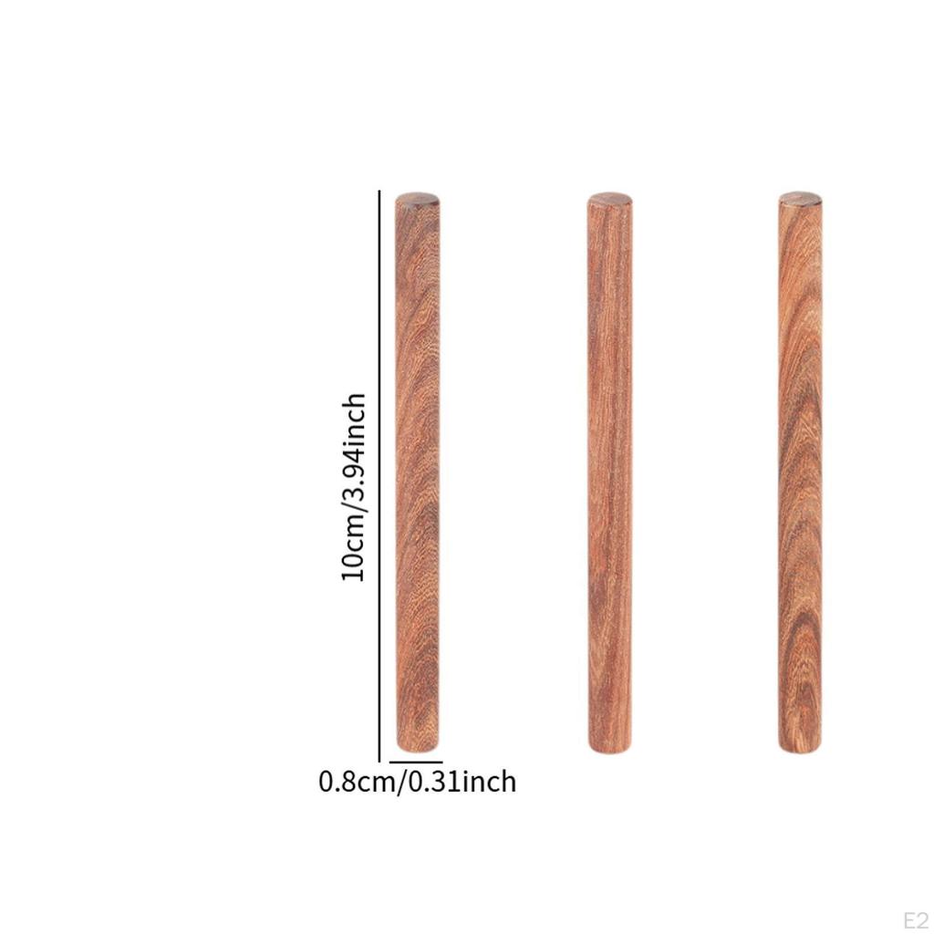 Dřevěné kolíkové tyče Kulaté tyčky Příslušenství, Pevné, Všestranné, Dekor Pevné Nedořešené Tvrdé dřevo pro