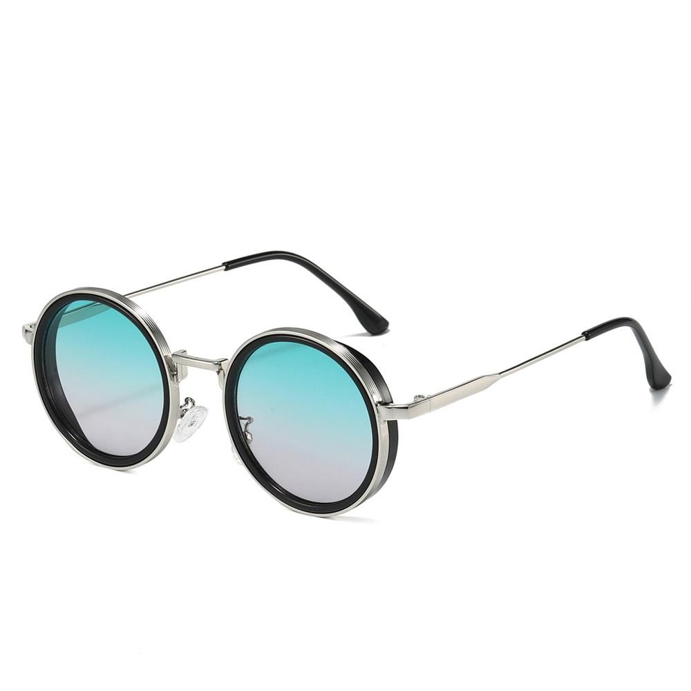 Vintage Round Sunglasses Men Fashion Metal Multicolor Women Shades Retro Trendy Brand Luxury Design Sun Glasses Uv400