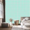 Mint fabric pattern wallpaper, soft shapes for living room and bedroom 50x1000