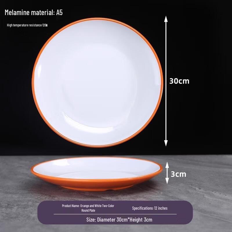 Commercial Ceramic Round Serving Plate