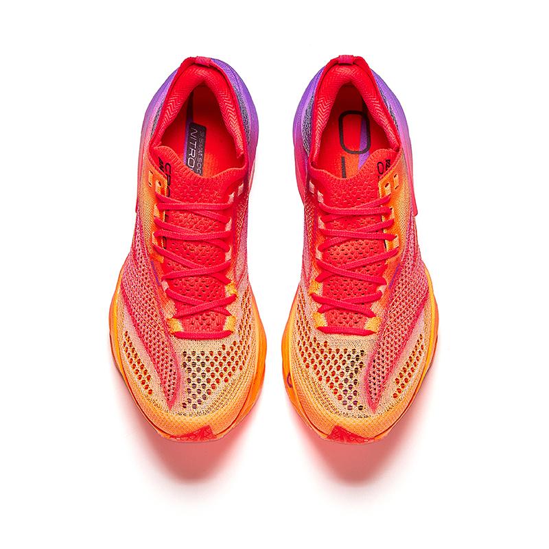 Anta C202 6.0 Pro Comfortable Fashion Non-Slip Wear-Resistant Low-Top Running Shoes Men Sneaker Purple Orange 112445571-1