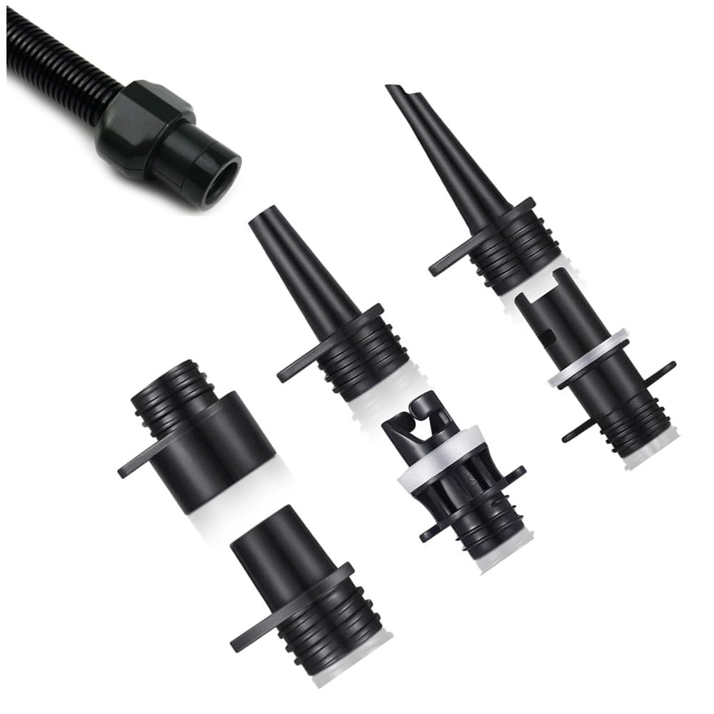 Granmagazz 6Pcs Valve Adapter Boat Pump Adapter Inflatable Multifunction Leakproof