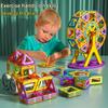 Magnetic Building Blocks Set Kids Toys Magnetic Rods and Bars Magnetic Blocks Montessori Kids Educational Toys Boys and Girls
