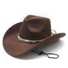 Top Hat Suede Jazz Hat Men's and Women's Riding Hat Western Jazz Hat