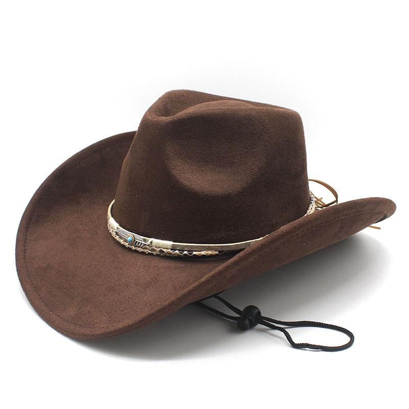 Top Hat Suede Jazz Hat Men's and Women's Riding Hat Western Jazz Hat