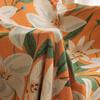 Tulip Single Sofa Throw, Two-Seater Sofa Cover, Small Round Tablecloth, Vintage Coffee Table Cover, Bedspread