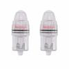 2PCS AA Battery Powered Fish Lure Light Transparent Plastic Underwater Fish Light  Trolling