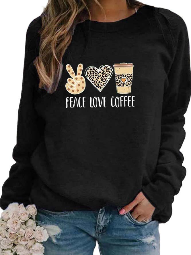 Printed Pattern Women's Round Neck Sweatshirt