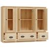 Tall Cabinets, 3 Pcs., Sonoma Oak, Wood-Based Material