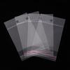 100Pcs Transparent Self Adhesive Packaging Bag Plastic Hanging Opp Pouches Seal Gift Bags For Jewelry Display Retail Packing