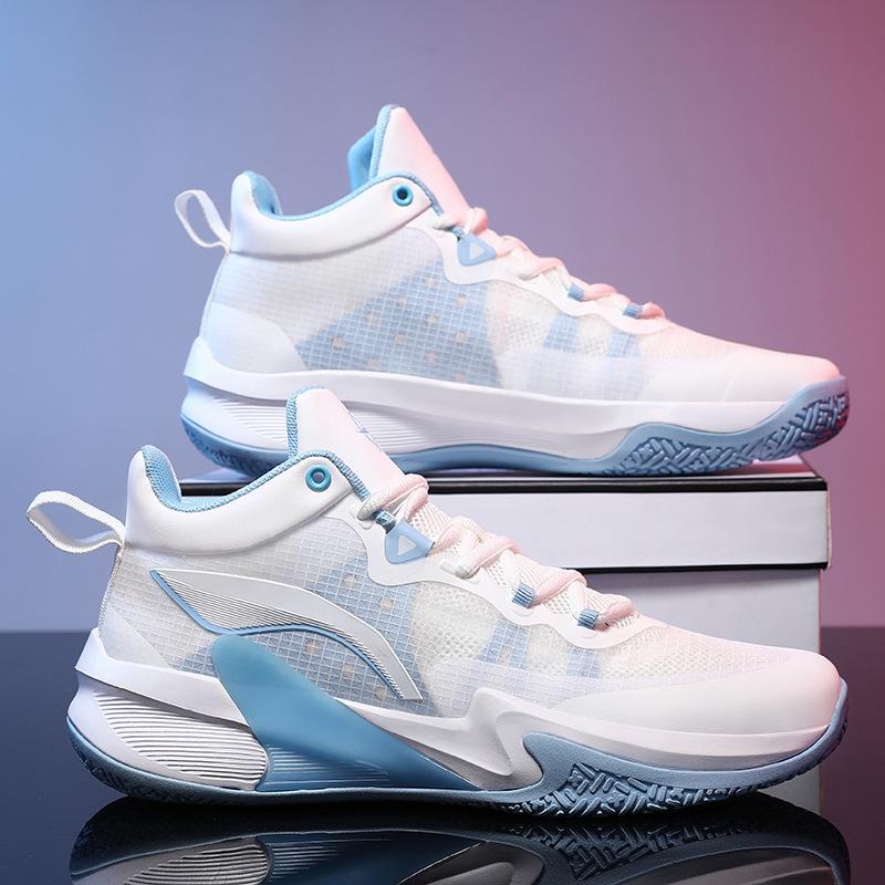 

New shock absorption, wear-resistant and non-slip professional actual combat with sound, basketball shoes MD rubber with sound, student competition s 45