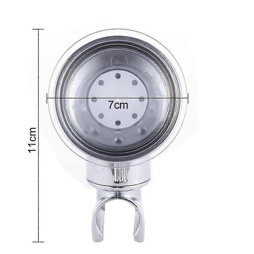 Removable Adjustable Shower Head Holder Suction Cup Shower Wall Mount Reusable Shower Head Holder No Drill Waterproof
