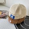 Hat men's tide early autumn retro corduroy landlord hat versatile melon fur hat women's literary hip-hop hat