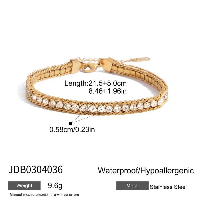 

Stainless Steel Bracelet Stackable Luxury High-end Jewelry Titanium Steel Accessories Women s Exclusive Style JDB0304036