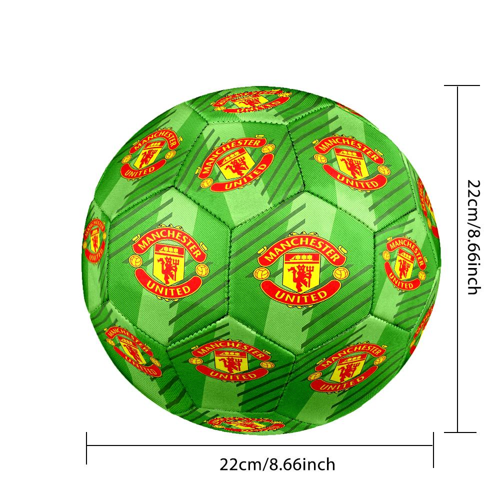 Manchester Crest Size 5 Football Machine-Stitched Indoor/Outdoor Training and Matches Perfect Commemorative Gift for Soccer Lovers
