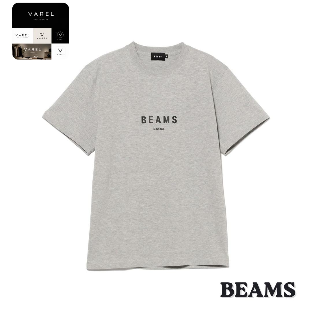 BEAMS Logo T-Shirt Heather Gray Grey Japan Streetwear Casual Tee S