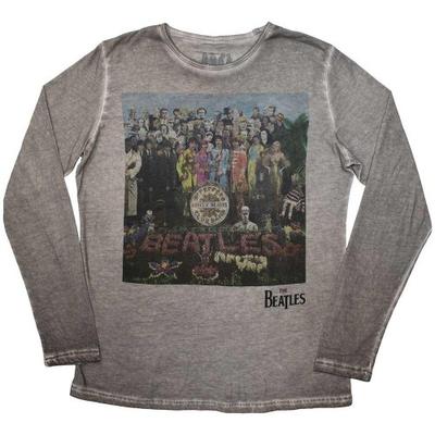 The Beatles Unisex Erwachsenen Sgt Pepper Stone Wash Langarm-T-Shirt