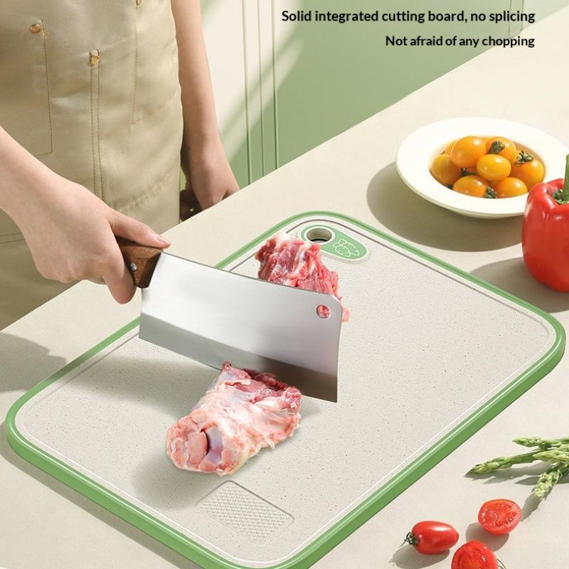 Double-Sided Antibacterial Cutting Board Anti-Mildew Anti-Slip Plastic Multi-Functional Fruit Sticky Board Home Kitchen Tool