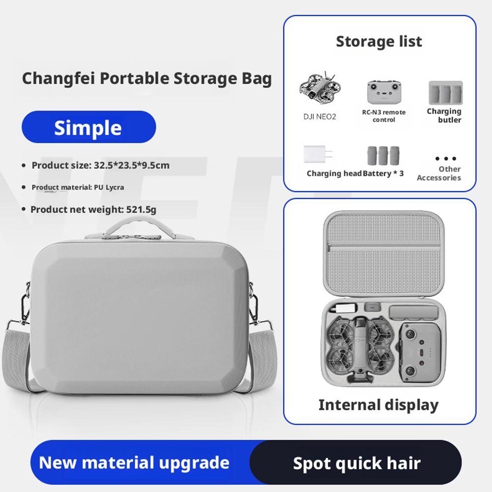 For DJI NEO2 Storage Bag Pocket Flying Camera Portable Hard Shell Backpack Waterproof Shockproof Protective Accessory Case