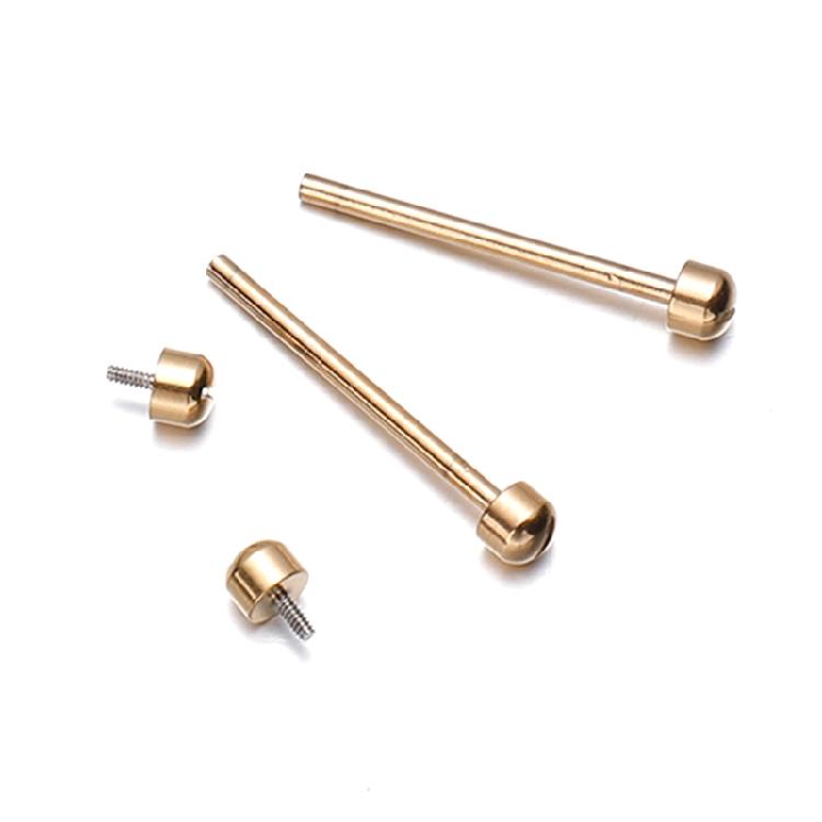 2Pcs Watch Strap Screw Tube Rods Friction Pin Clasp Bracelet Fixng for Wristband