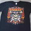 Vintage Rara Skull Head and Flame Doctor Rock NEW Black Unisex T-Shirt S-5XL