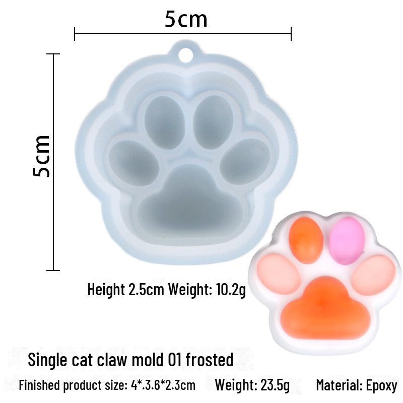 DIY Pazur kota silikonowa forma do robienia kolczyków i breloków