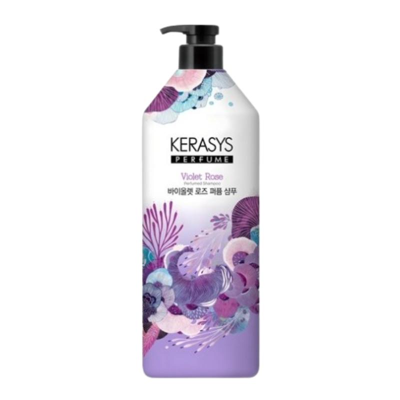Kerasys Perfume Shampoo Violet Rose 1L | Korean Perfume Shampoo for Soft Hair, Floral Scent & Daily Hair Care 1L