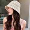 Hat Women's Bucket Hat Spring and Summer Hollow Thin Sun Hat Sunshade Bucket Hat Washbasin Hat