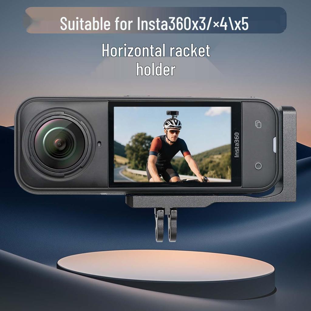 Clip Staffa di Montaggio Orizzontale Insta360 X3/X4/X5 per Action Cam