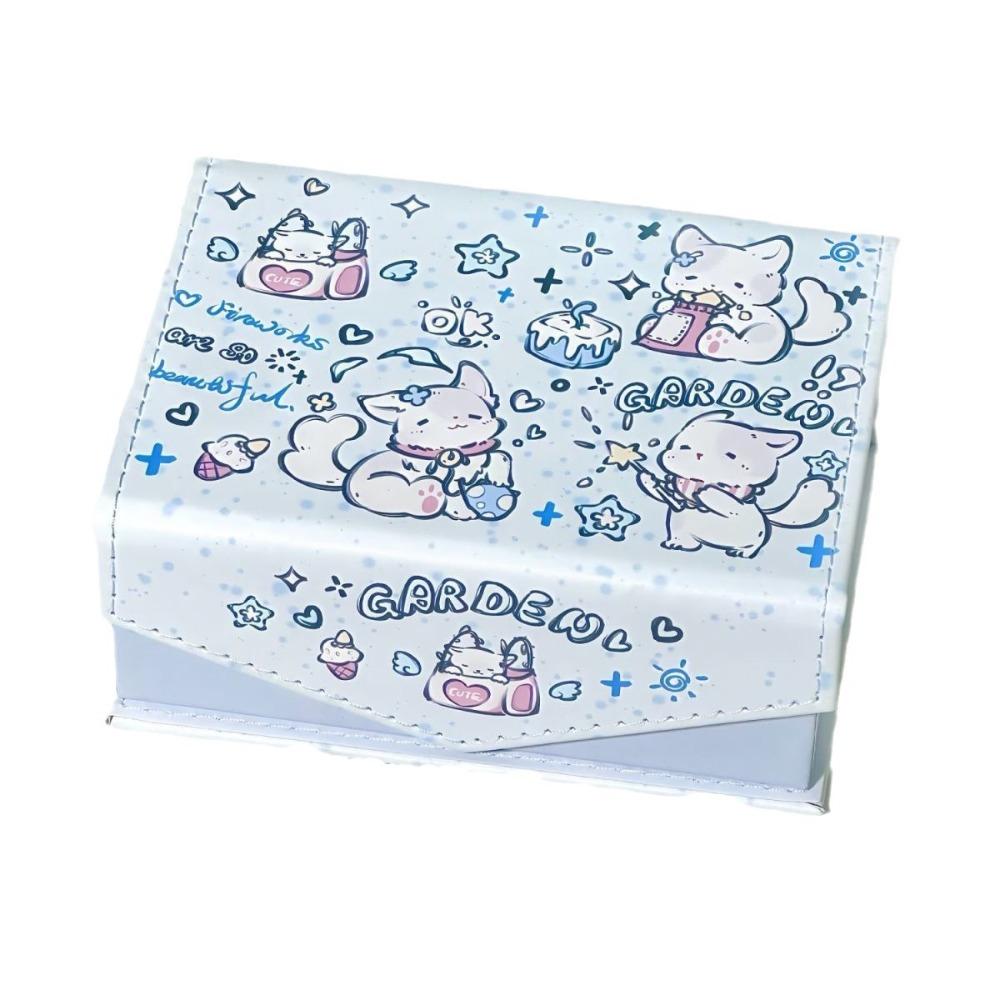 

Waterproof Desktop Storage Box Anime Photo Card Organizer Card Storage Box Girl Gifts style B