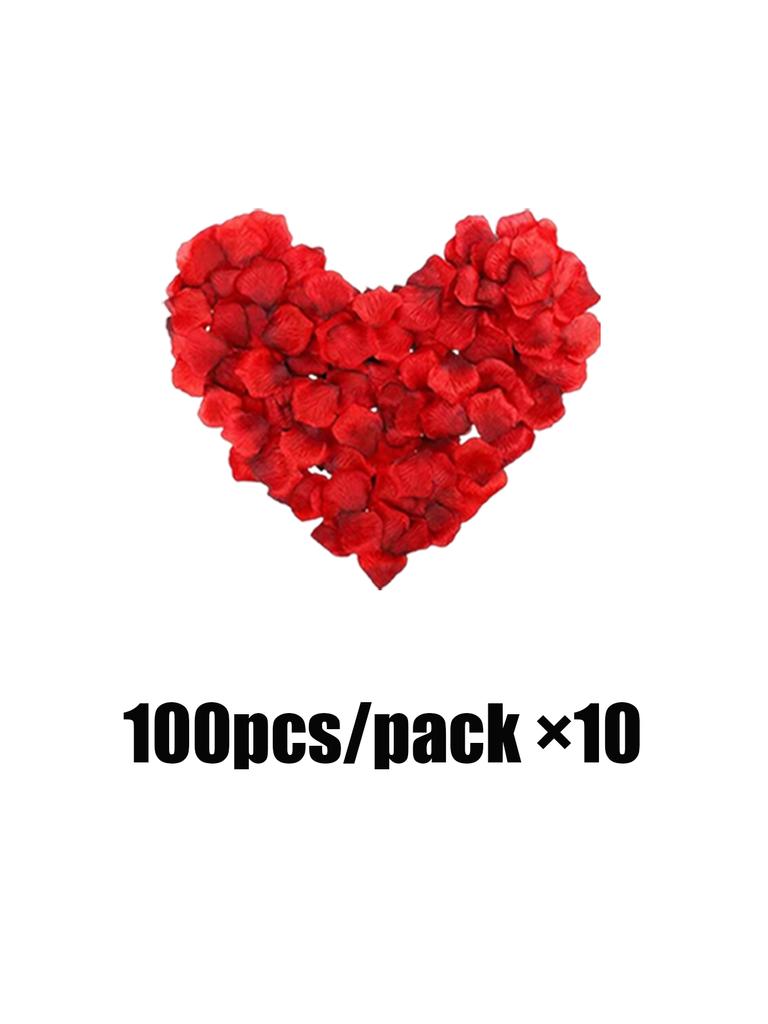 62pcs\set Red Birthday Party Decoration Set, Romantic Party, Anniversary Celebration Party, New Year Decorations