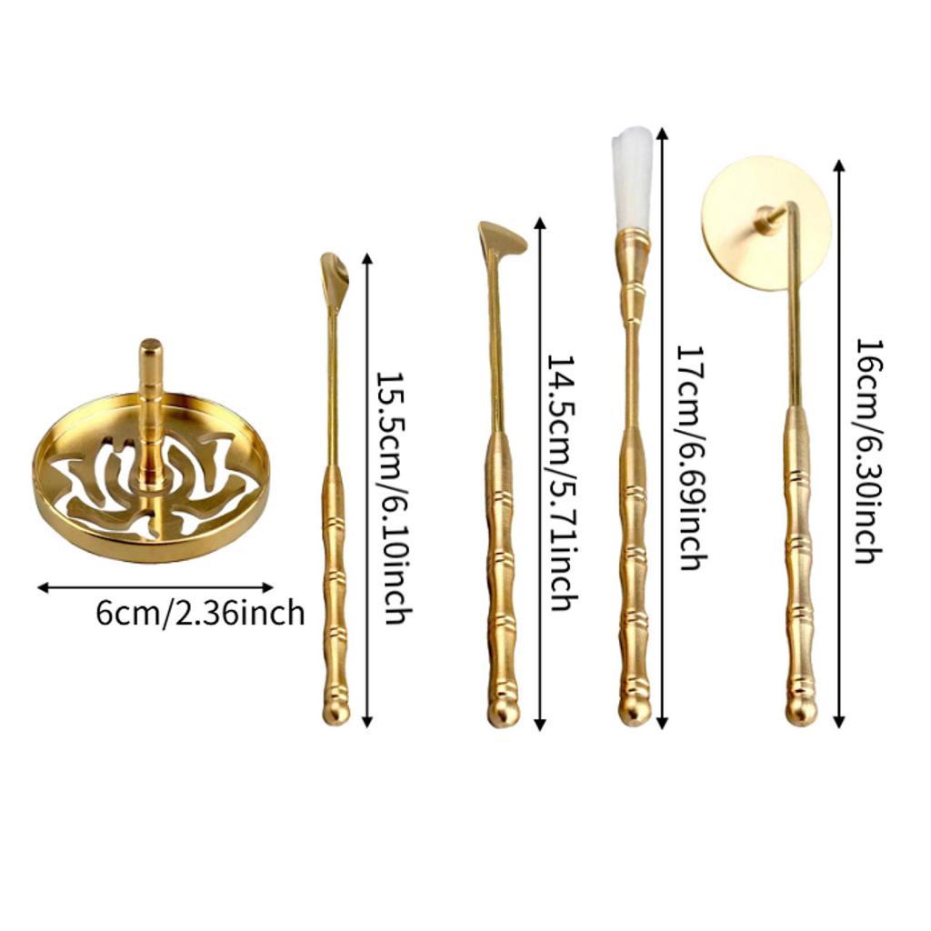 5x Incense Making Set Incense Lotus Seal Professional DIY Incense Fragrance Accessories Powder Incense Burner Set for Festivals