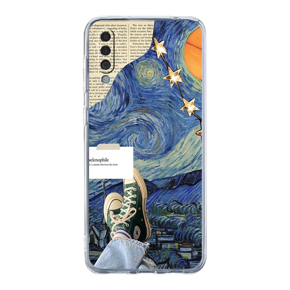 Starry sky van gogh art Phone Case For Samsung A14 5G A12 A22 A32 A34 A42 A52 A54 A50 A70 A30 A40 A20E A10S A20S A02S A04S Cover