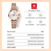 OLEVS Women's Dress Watch Rose Gold Stainless Steel Waterproof Quartz Date Diamond Small Size Fashion Analog Dial Multiple Colors