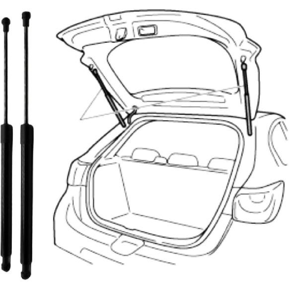 Rear Tailgate Lift Support Spring Shocks Struts for Mitsubishi Outlander SE 2.4L 2015-2020 534MM