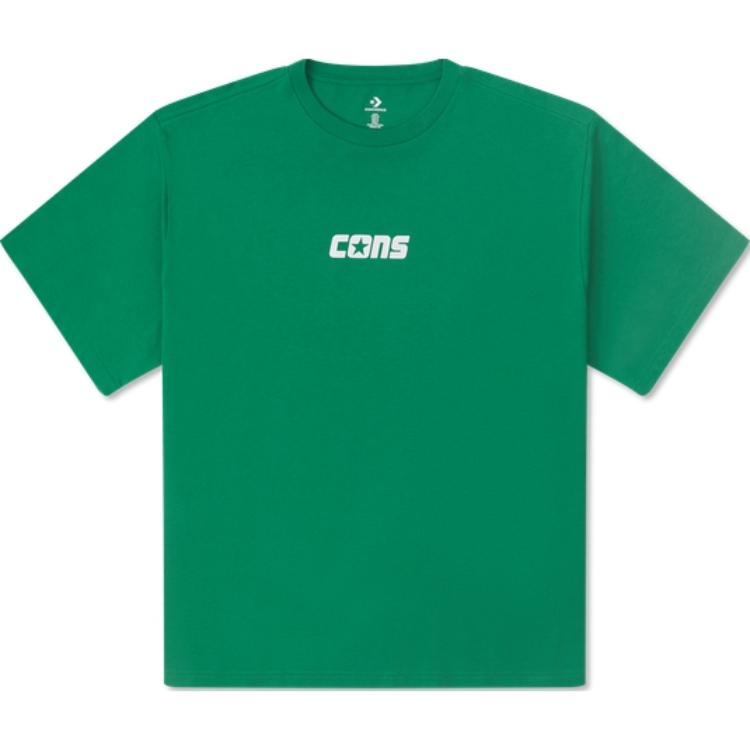 

New Converse T Shirts Unisex Green 10026573-A03 L