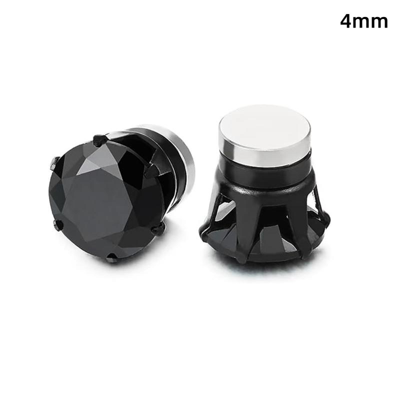 1/2 Bucăți Clipsuri Magnetice pentru Urechi Știfturi pentru Urechi cu Zirconiu Cubic Fără Necesitatea Găuririi și Aspect Strălucitor Perfecte pentru Purtare Zilnică Petreceri Întâlniri