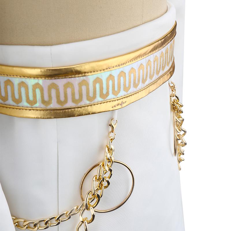 Dämon Halloween Karneval Jäger Idol Rollenspiel Anzug Familien Cosplay Kostüm Mädchen Weißer kurzer Rock + Oberteil Bühnenauftritt cos